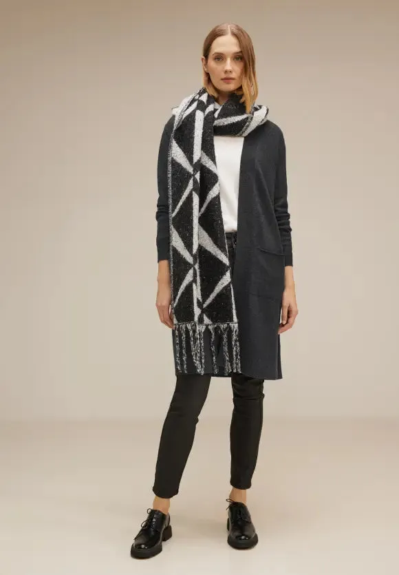 253647- Long Charcoal Grey Cardigan - Street One