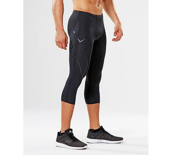 2XU Men's 3/4 Compression Tights  - MA1942B (BLK/NRO)