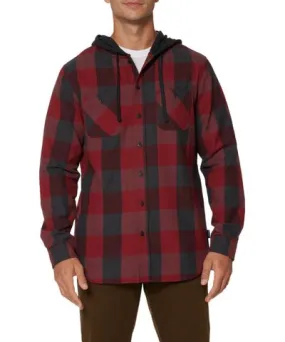 8/10/2022 UNIONBAY | Flame Red Plaid Flannel Hoodies for Men