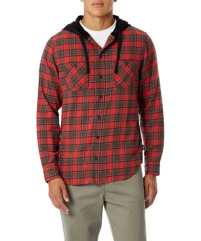 8/23/2021 UNIONBAY | Sepia Switchback Plaid Flannel Hoodies for Men