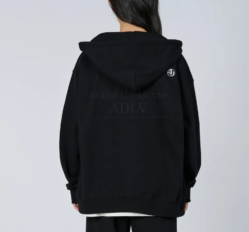 acme de la vie  |Unisex Street Style Long Sleeves Plain Logo Hoodies