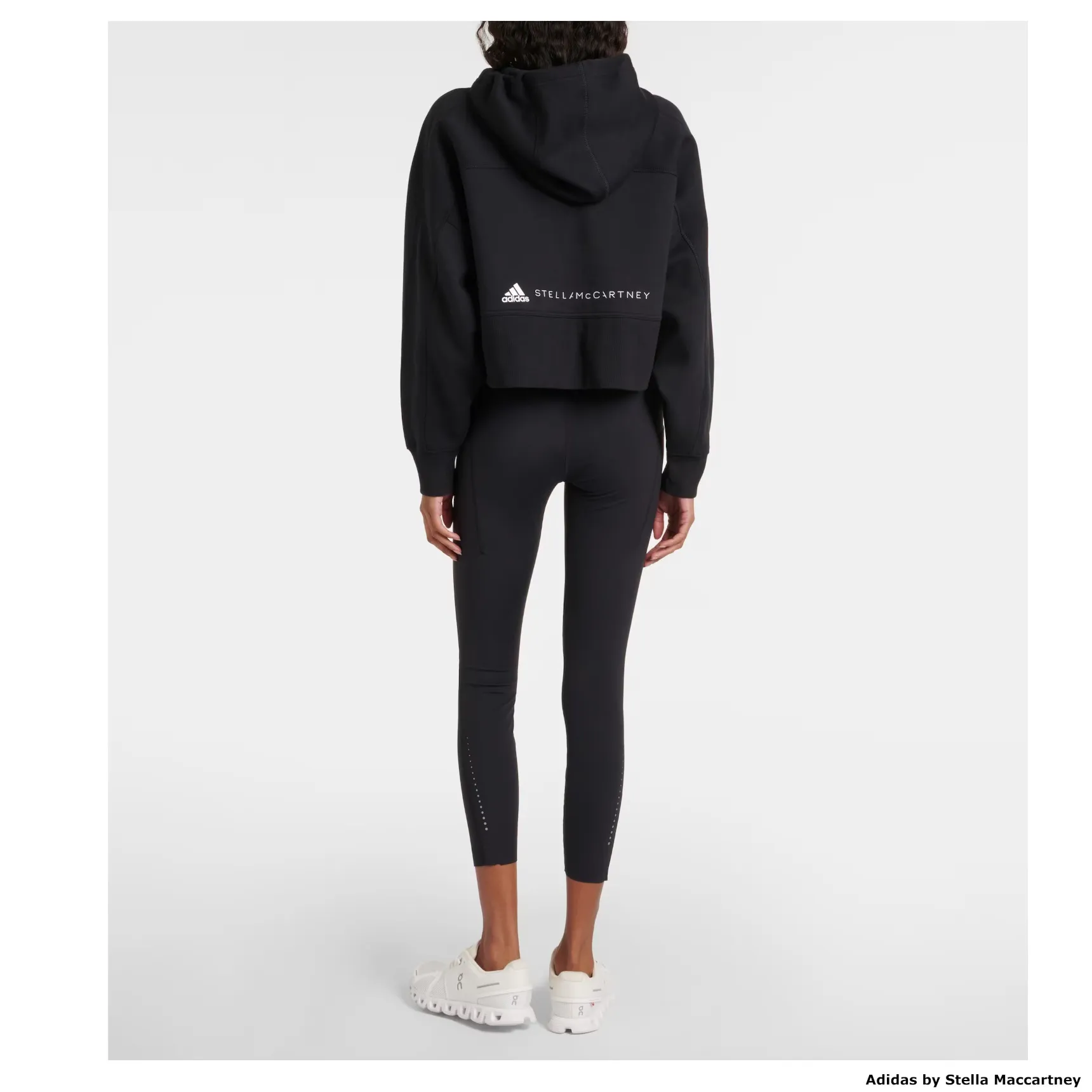 adidas by Stella McCartney  |Blended Fabrics Long Sleeves Plain Cotton Oversized Logo