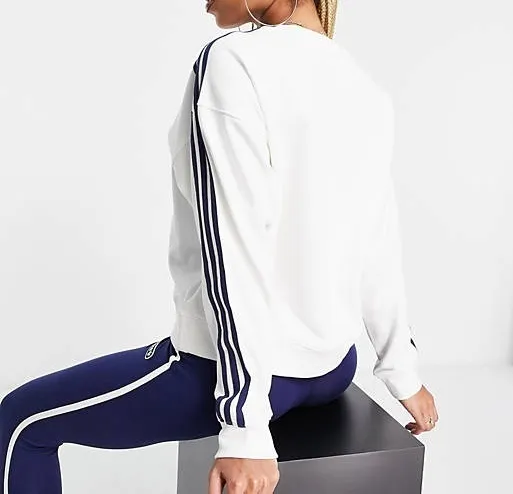 adidas  |Crew Neck Sweat Street Style Long Sleeves Plain Cotton