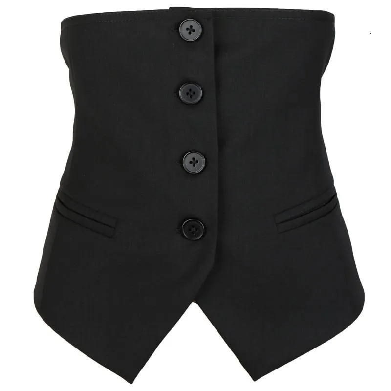 Akino Button Waist Vest