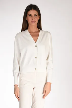 Allude Cardigan Bianco Donna