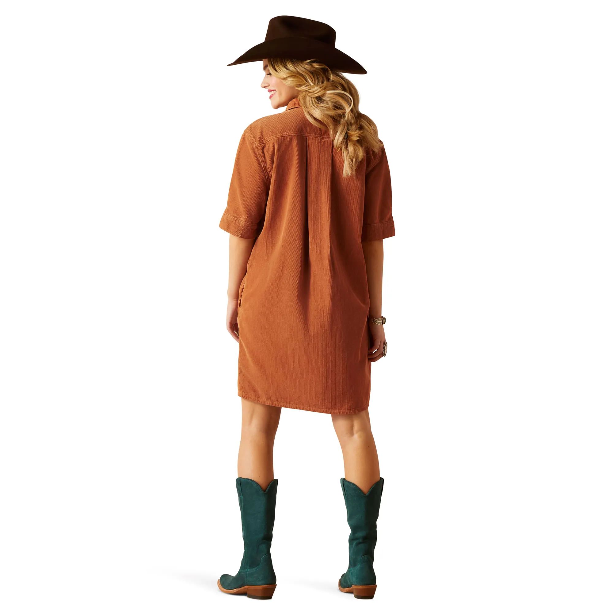 Ariat Womens Khaki Camel Corduroy Dress