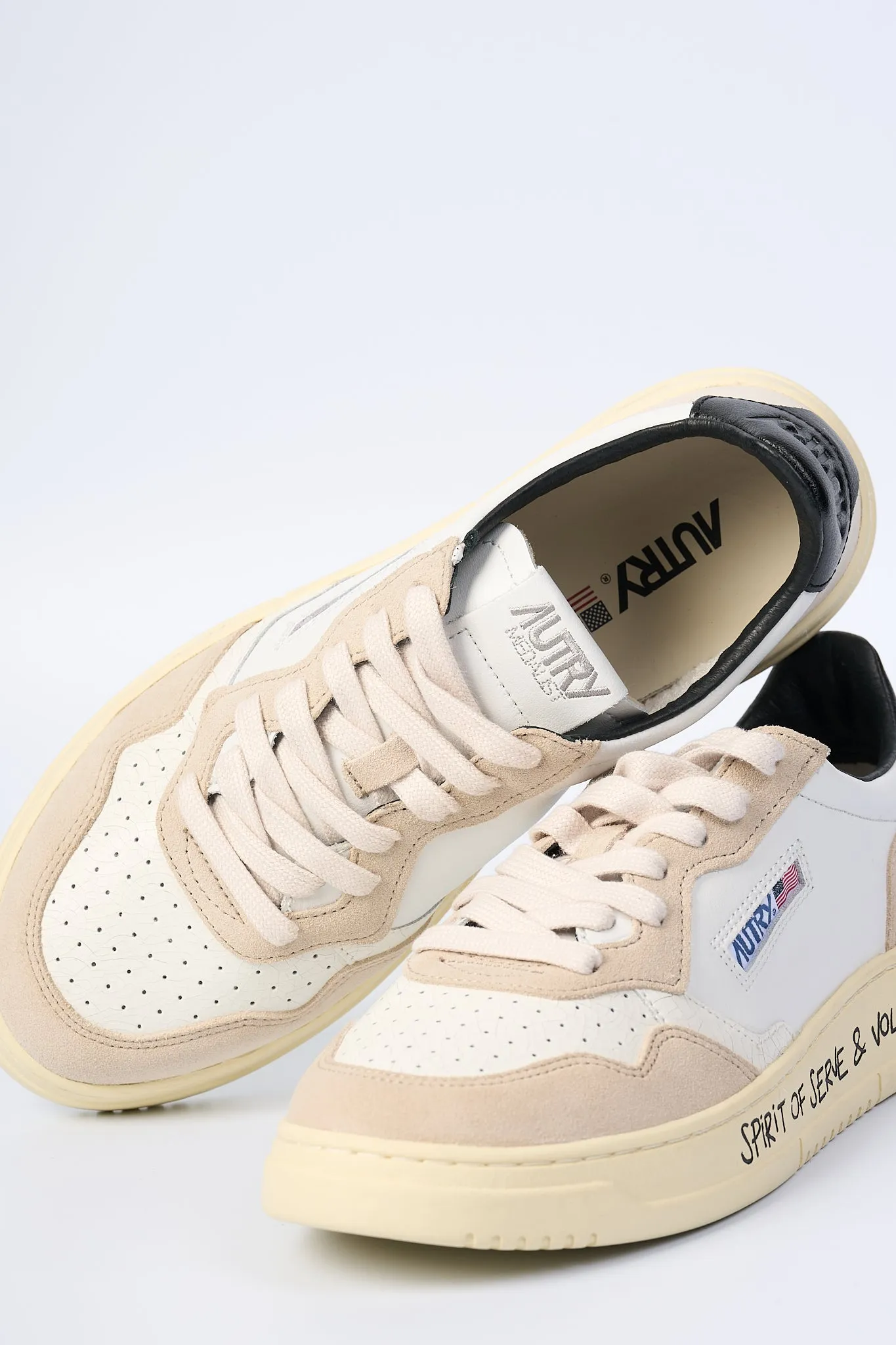 Autry Sneaker Medalist AULM-VY02 Crack Bianco/nero Uomo