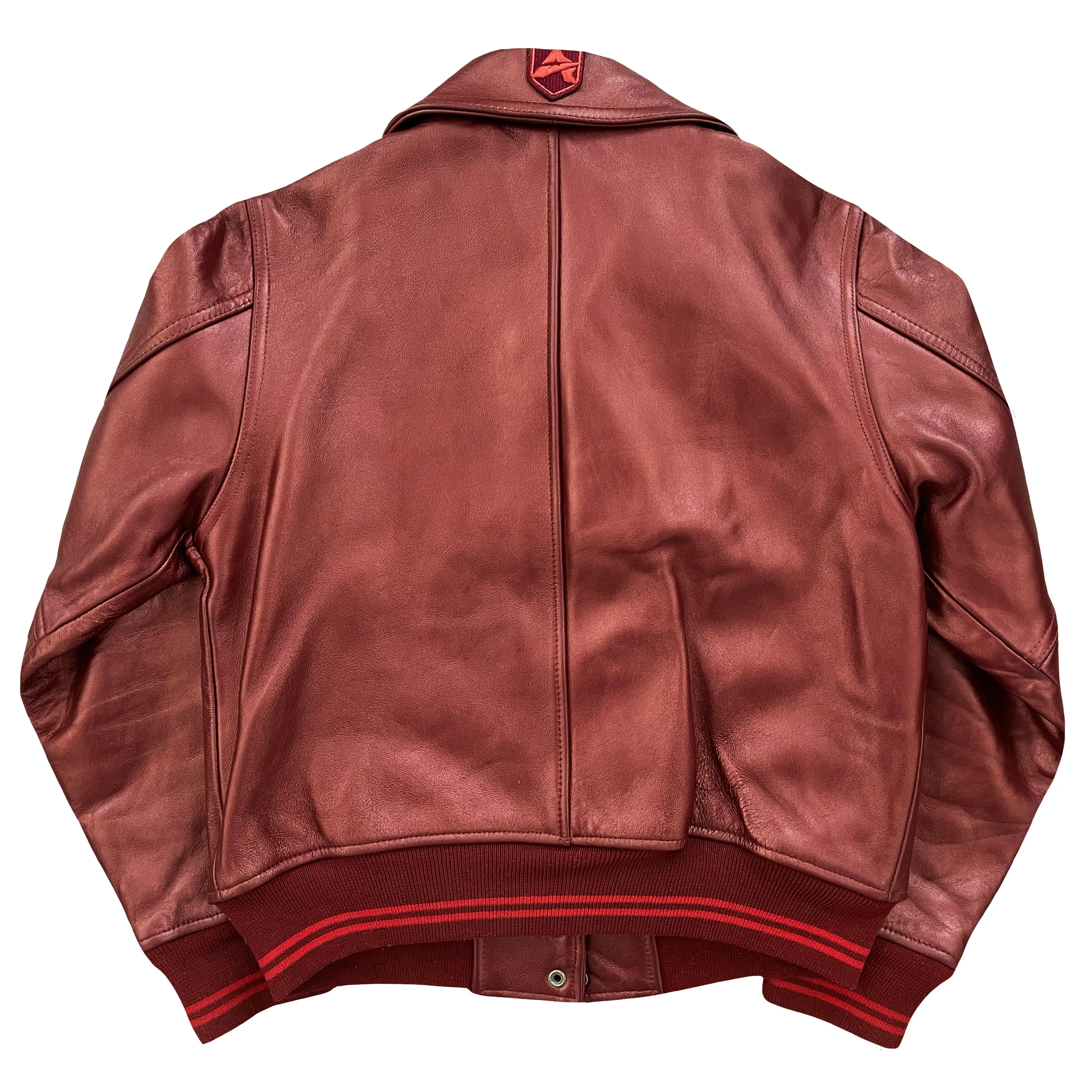 Avirex Leather Varsity Jacket - XS