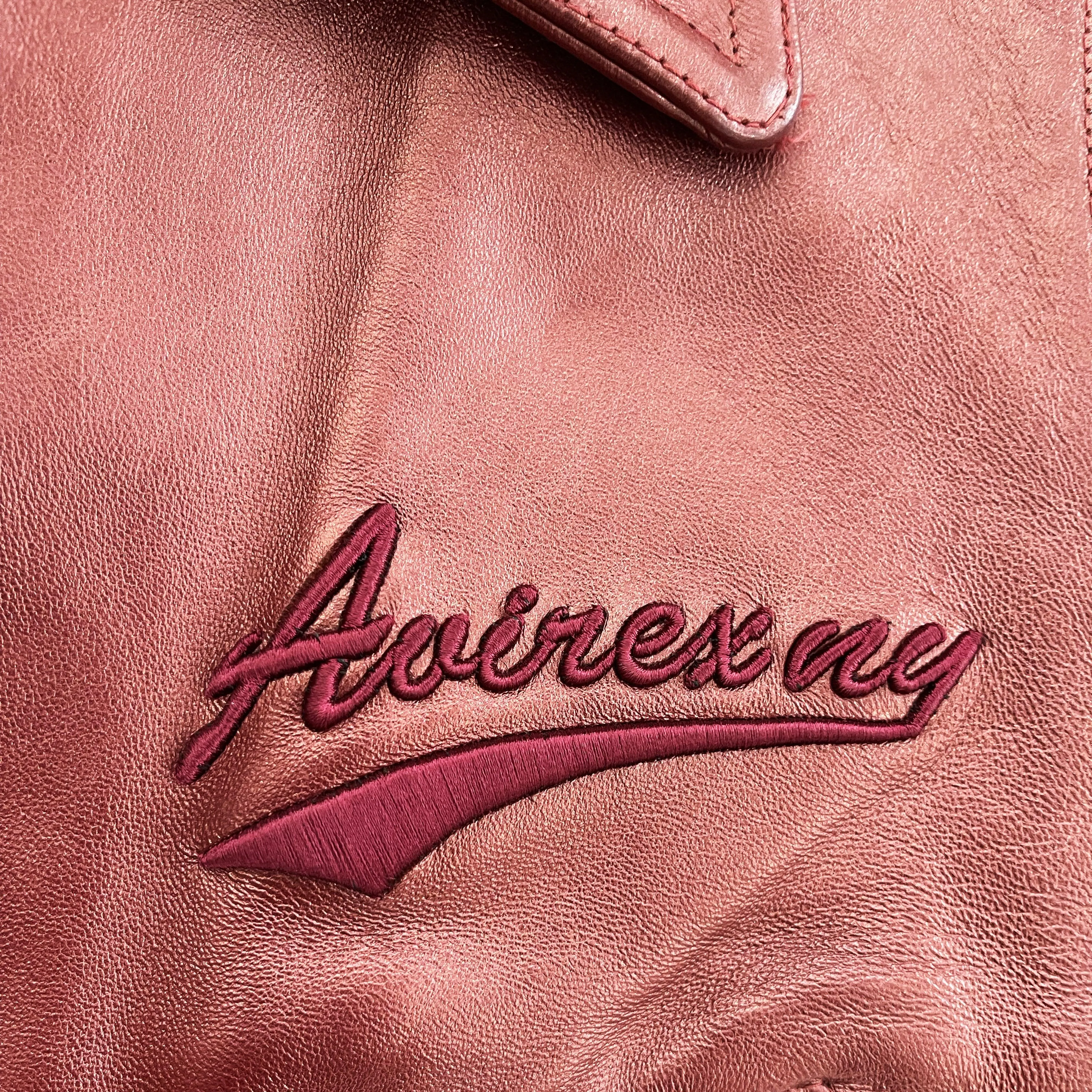 Avirex Leather Varsity Jacket - XS