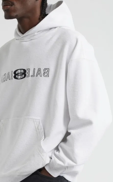 BALENCIAGA  |Unisex Street Style Long Sleeves Plain Cotton Oversized Logo