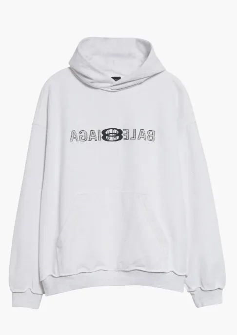 BALENCIAGA  |Unisex Street Style Long Sleeves Plain Cotton Oversized Logo