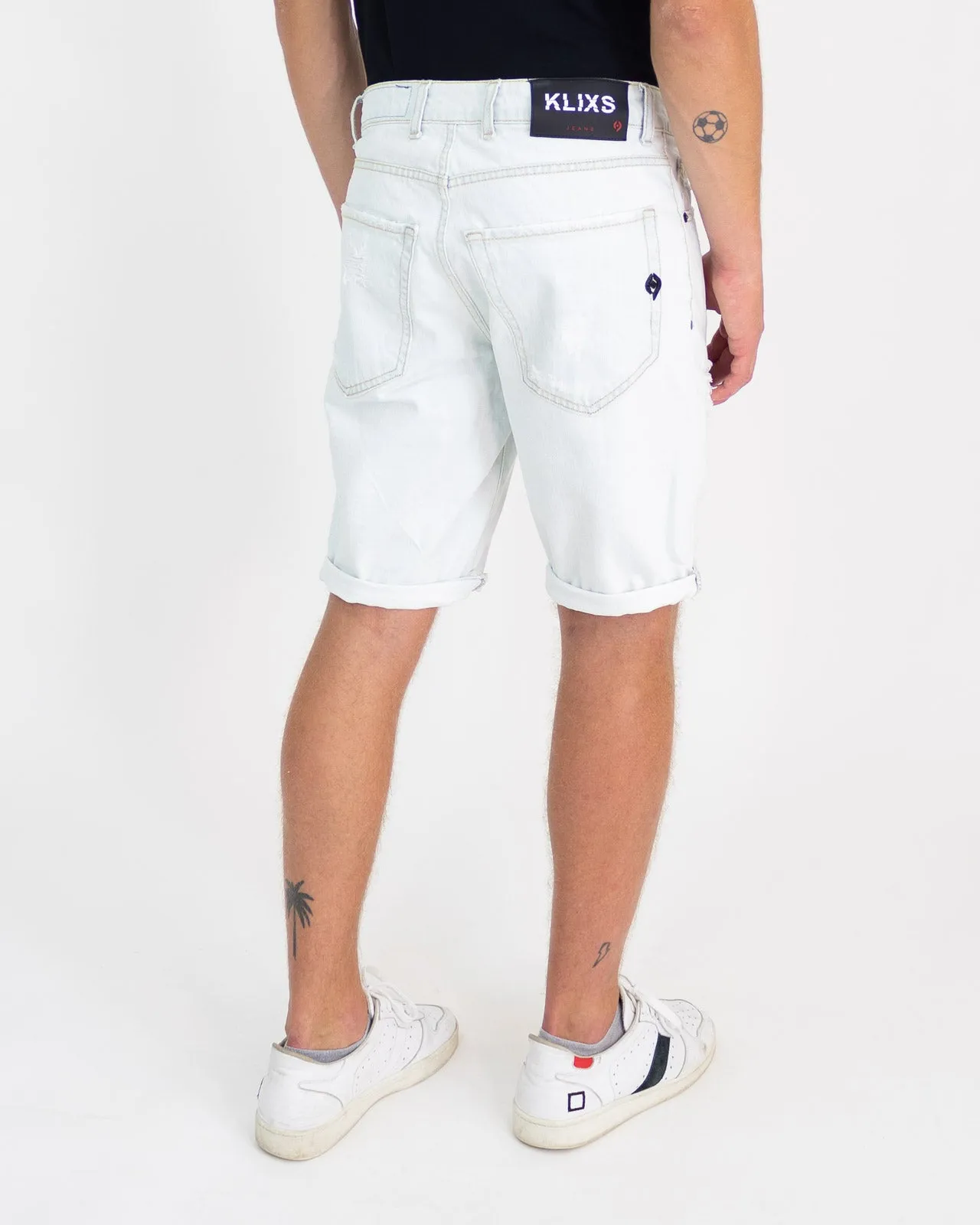 Bermuda jeans strappato - KLIXS JEANS