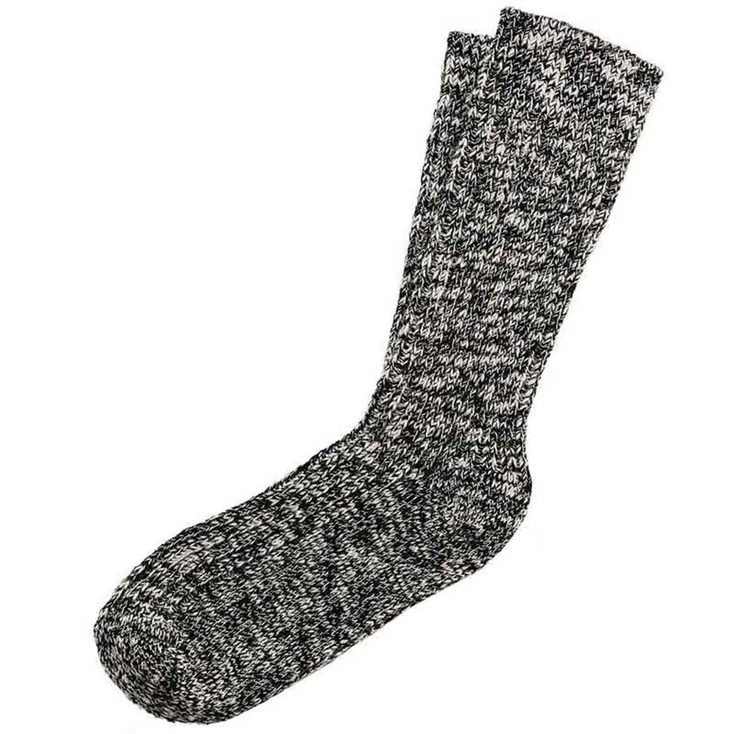 Birkenstock Cotton Slub Socks Black/Grey (Men's)