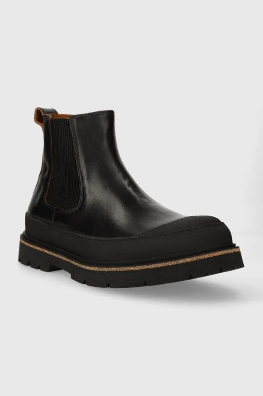 Birkenstock leather chelsea boots Prescott men's black color