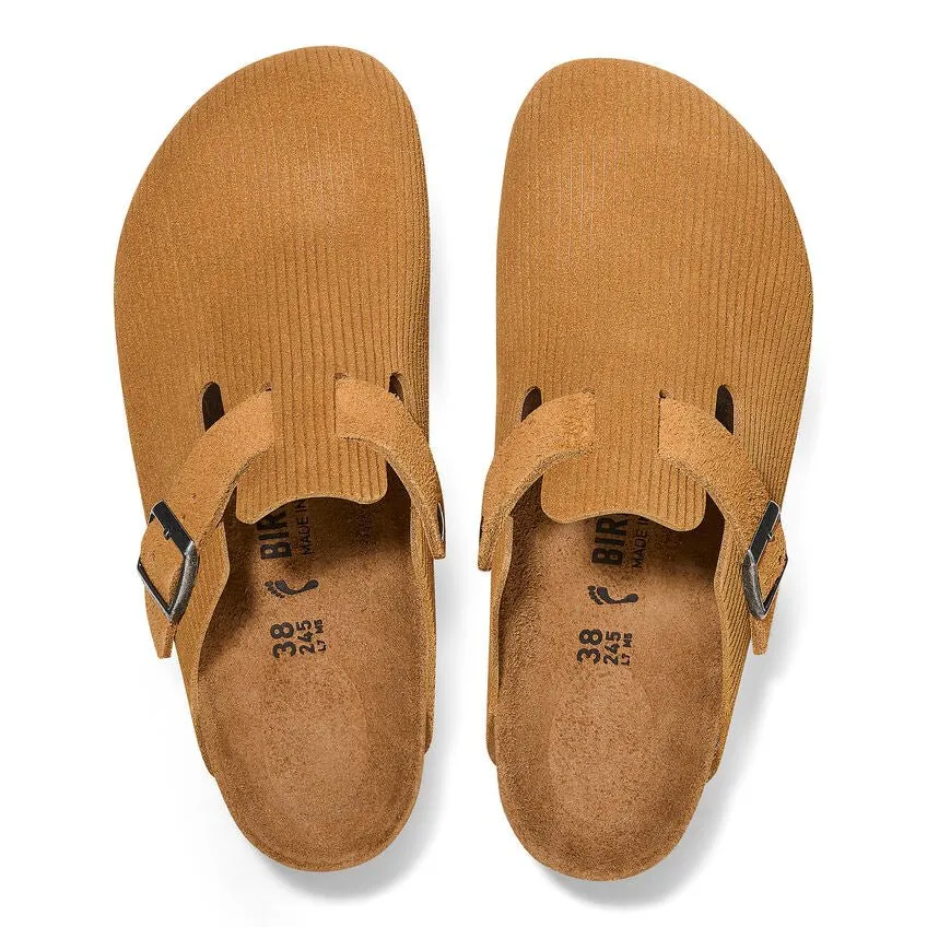 Birkenstock Sabots Boston Corduroy Cork Brown