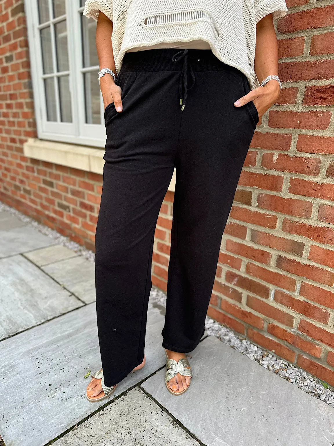 Black Soft Comfort Trousers