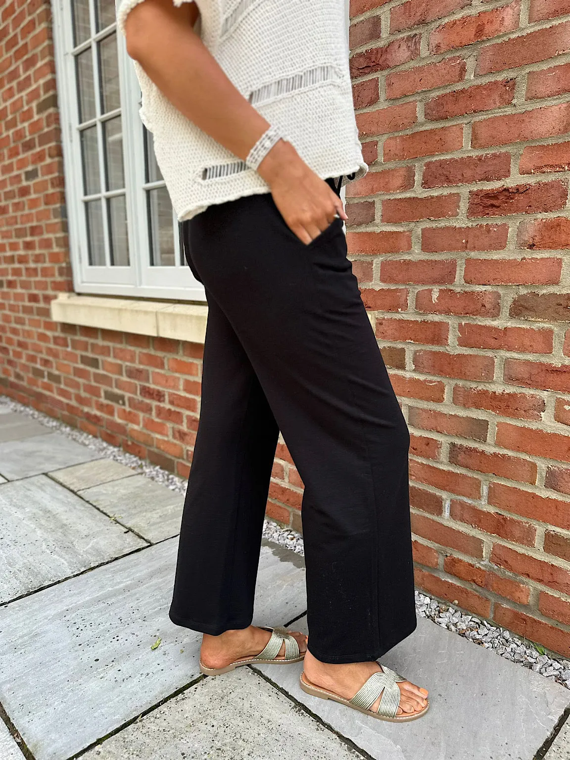 Black Soft Comfort Trousers