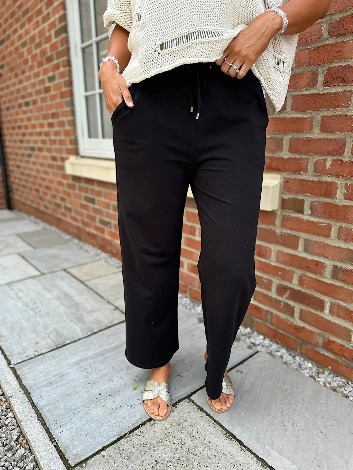 Black Soft Comfort Trousers