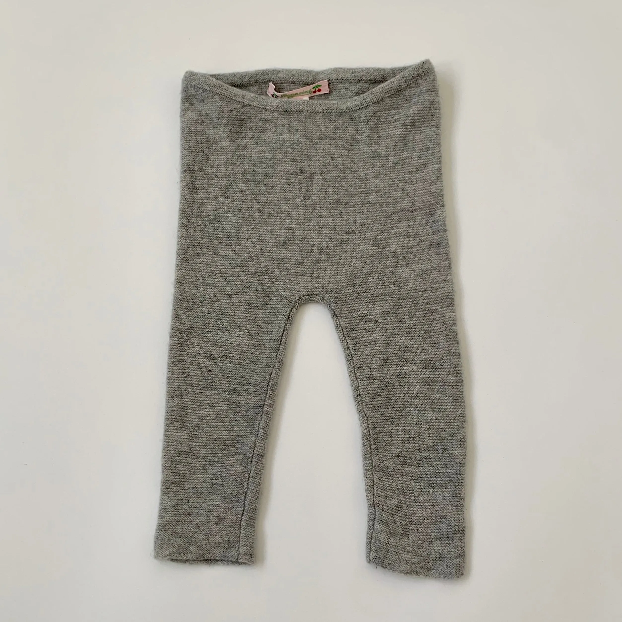 Bonpoint Grey Cashmere Leggings: 6 Months