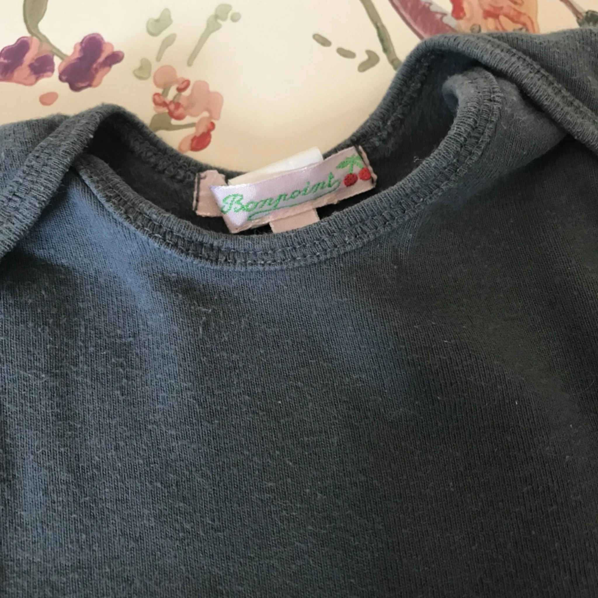 Bonpoint Teal Cotton Top And Leggings Set: 18 Months