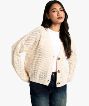 boohoo Womens Button Through Cardigan