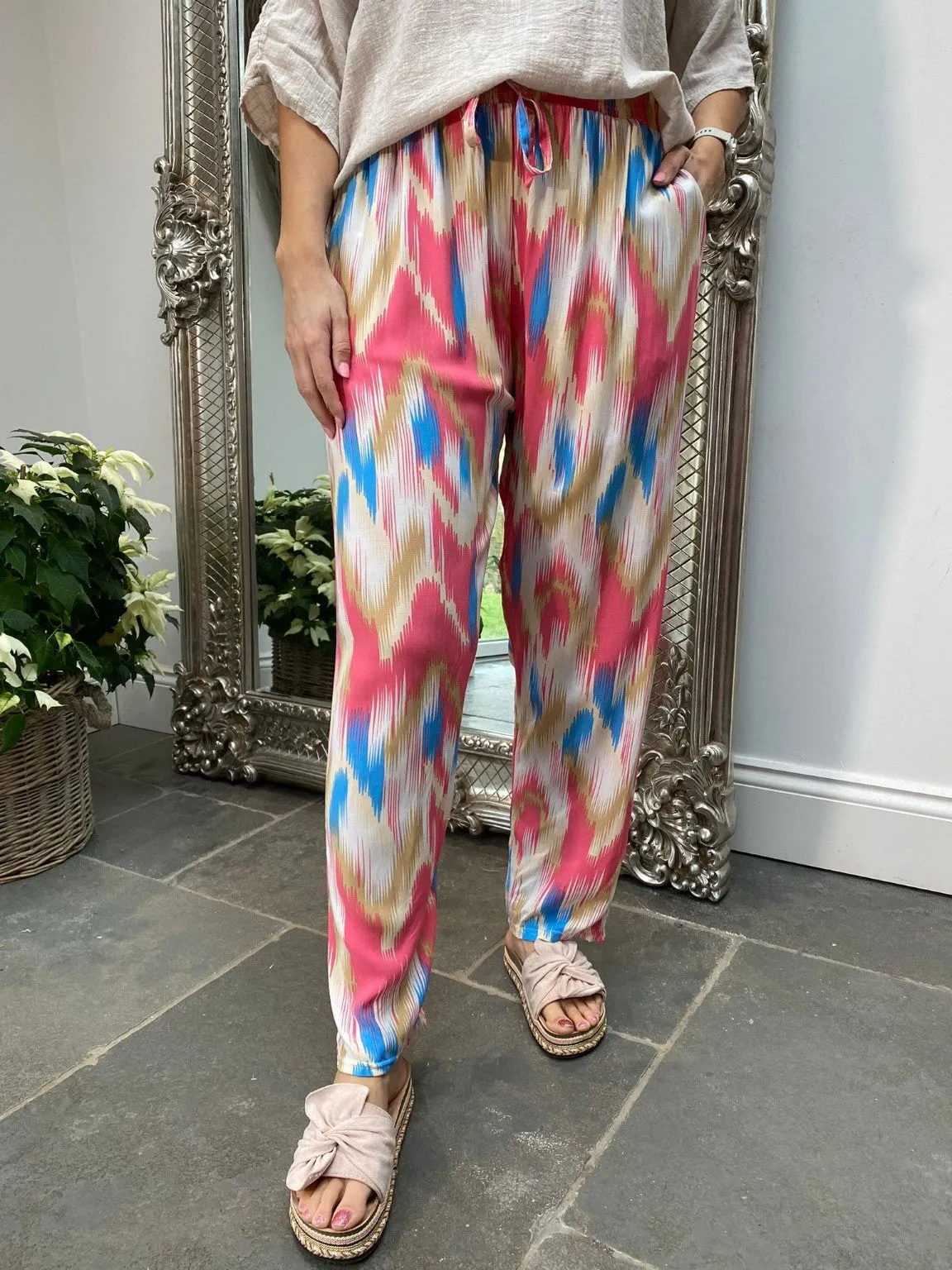 Bright Wide Leg Trousers