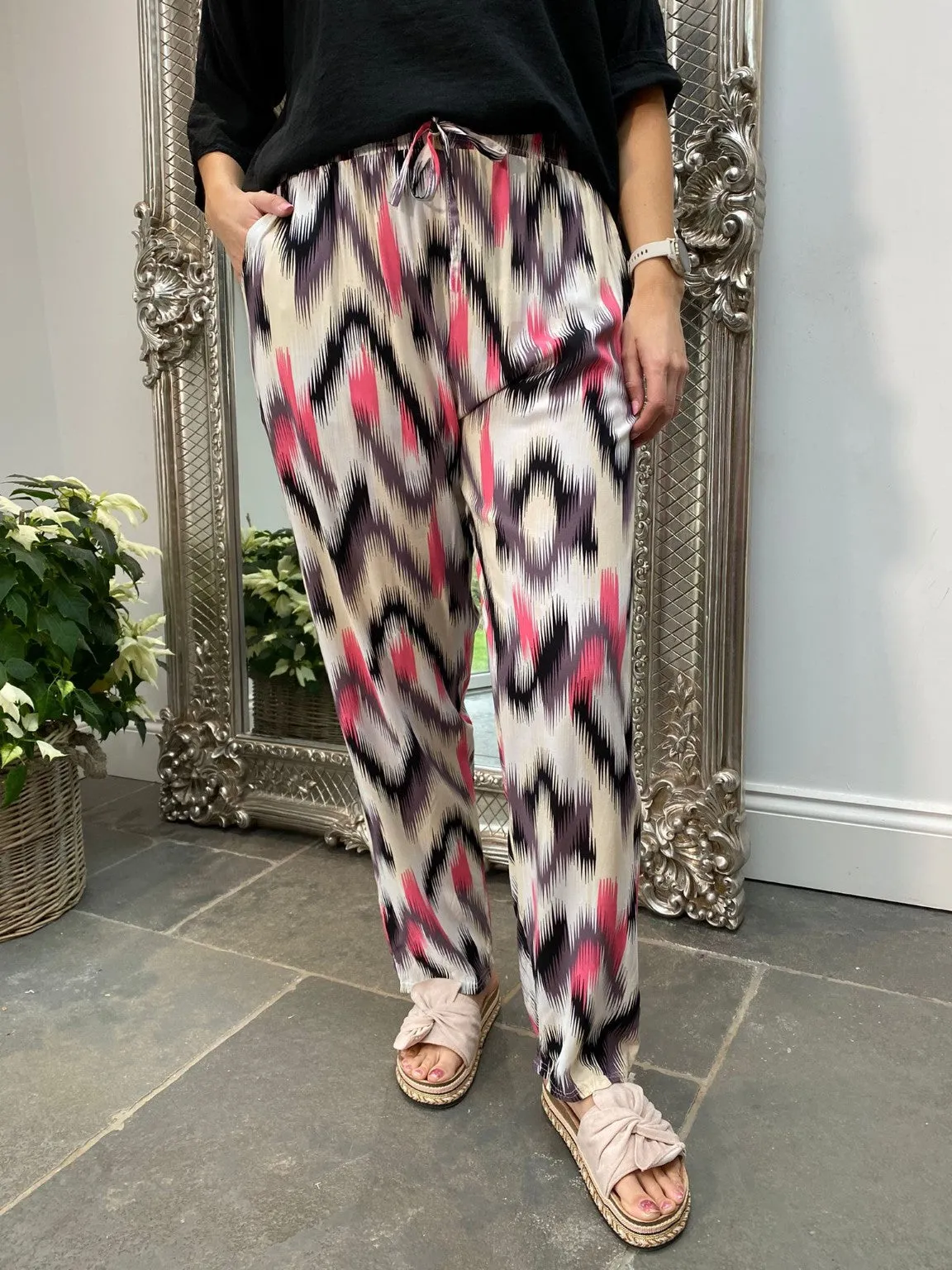 Bright Wide Leg Trousers