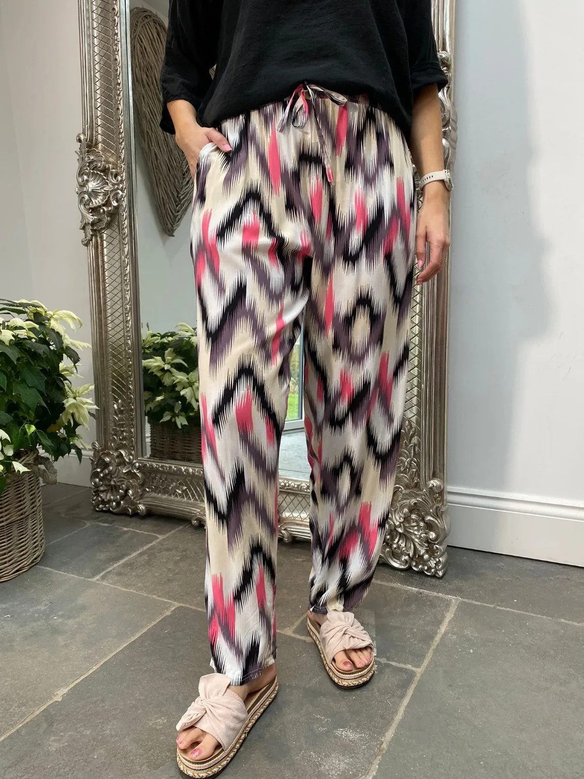 Bright Wide Leg Trousers