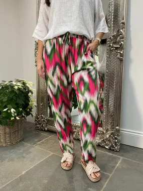 Bright Wide Leg Trousers