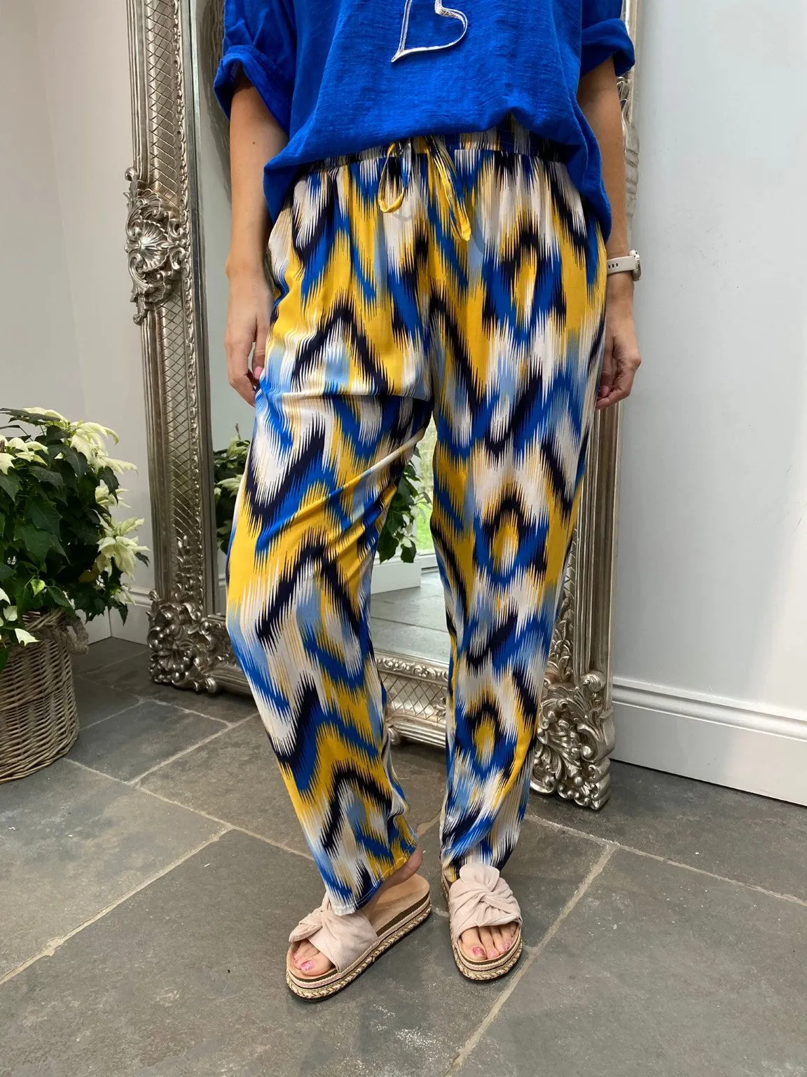 Bright Wide Leg Trousers