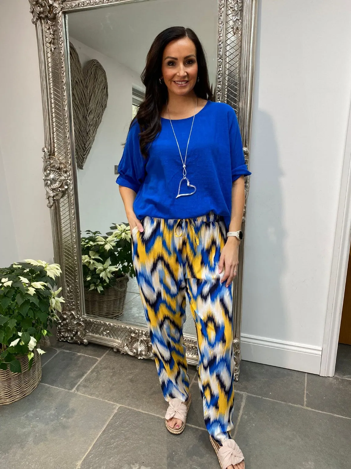 Bright Wide Leg Trousers