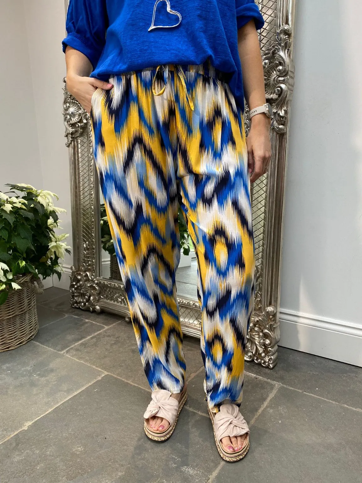 Bright Wide Leg Trousers