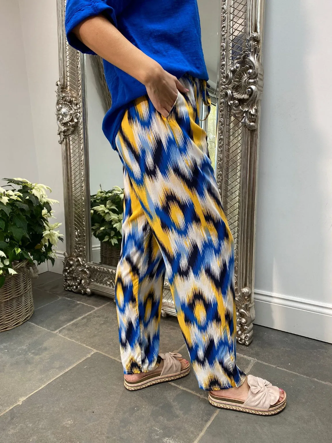 Bright Wide Leg Trousers