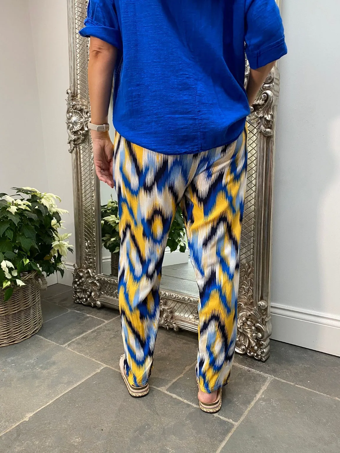 Bright Wide Leg Trousers