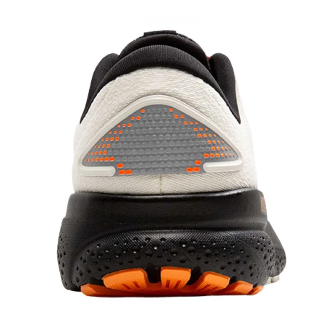 Brooks Ghost 16 Sneaker Ecru/ Orange/ Black (Men's)