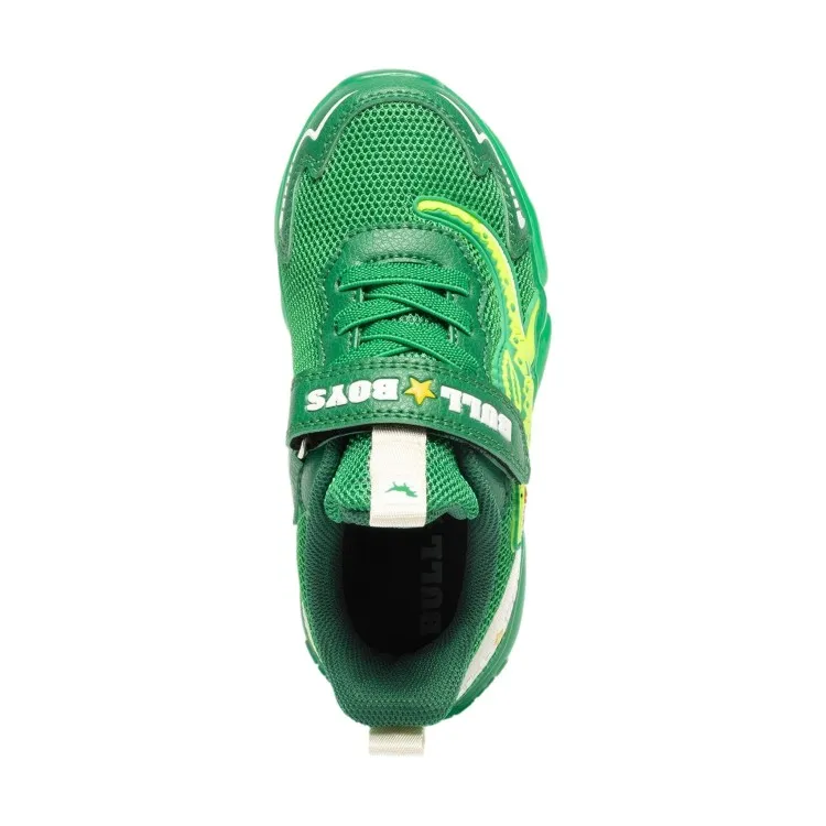 Bull Boys SPINOSAURO Scarpe Bambino Sneaker con Luci Verde