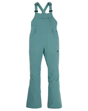 Burton Women's Avalon Stretch 2L Bib Snow Pants - Rock Lichen