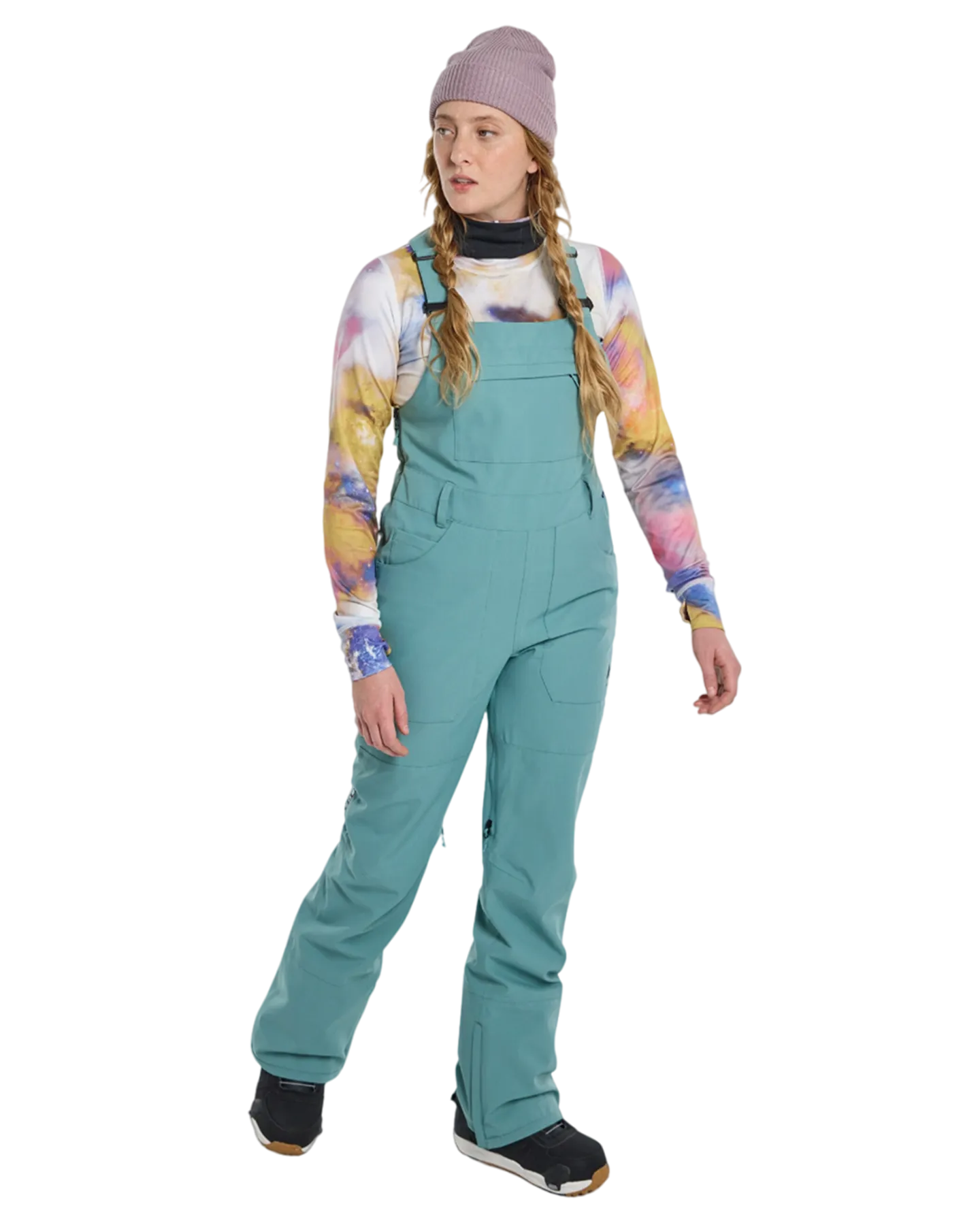 Burton Women's Avalon Stretch 2L Bib Snow Pants - Rock Lichen