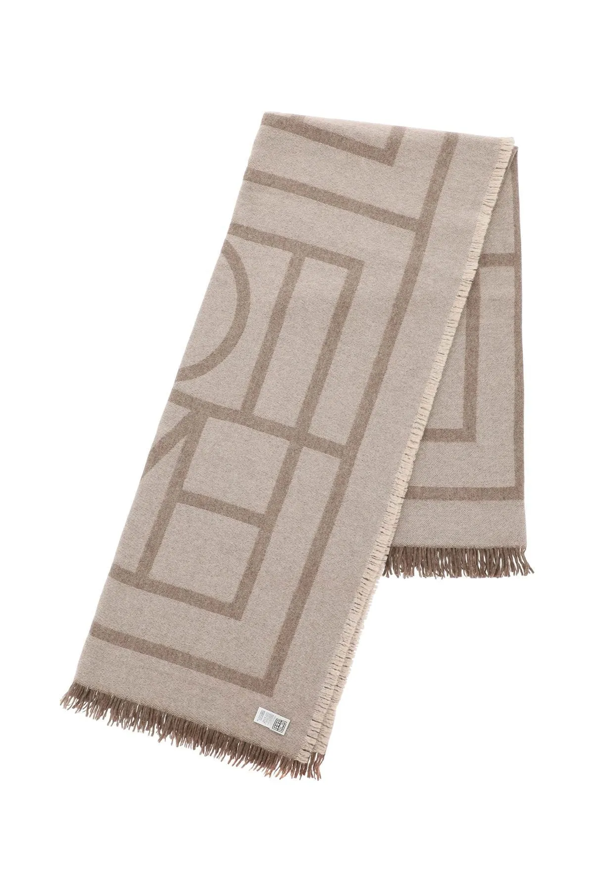 cashmere blend monogram scarf 213 894 808 TOBACCO MONOGRAM