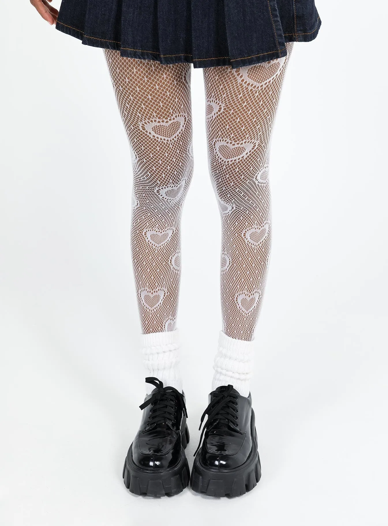 Change Of  Heart Stockings White