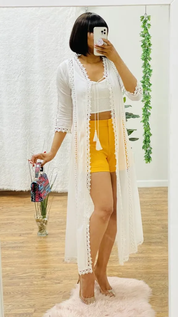 Cici Crochet long cardigan