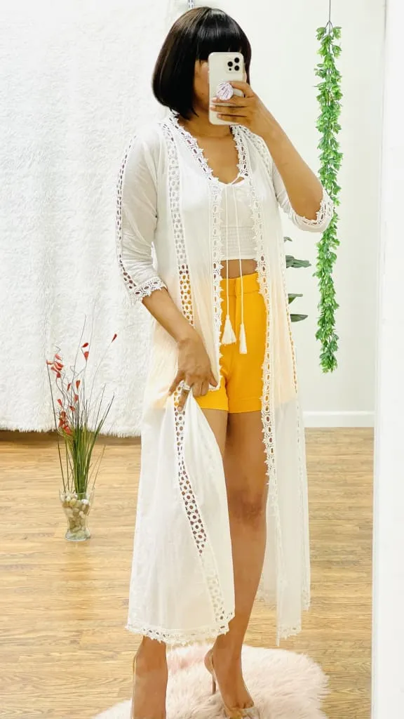 Cici Crochet long cardigan