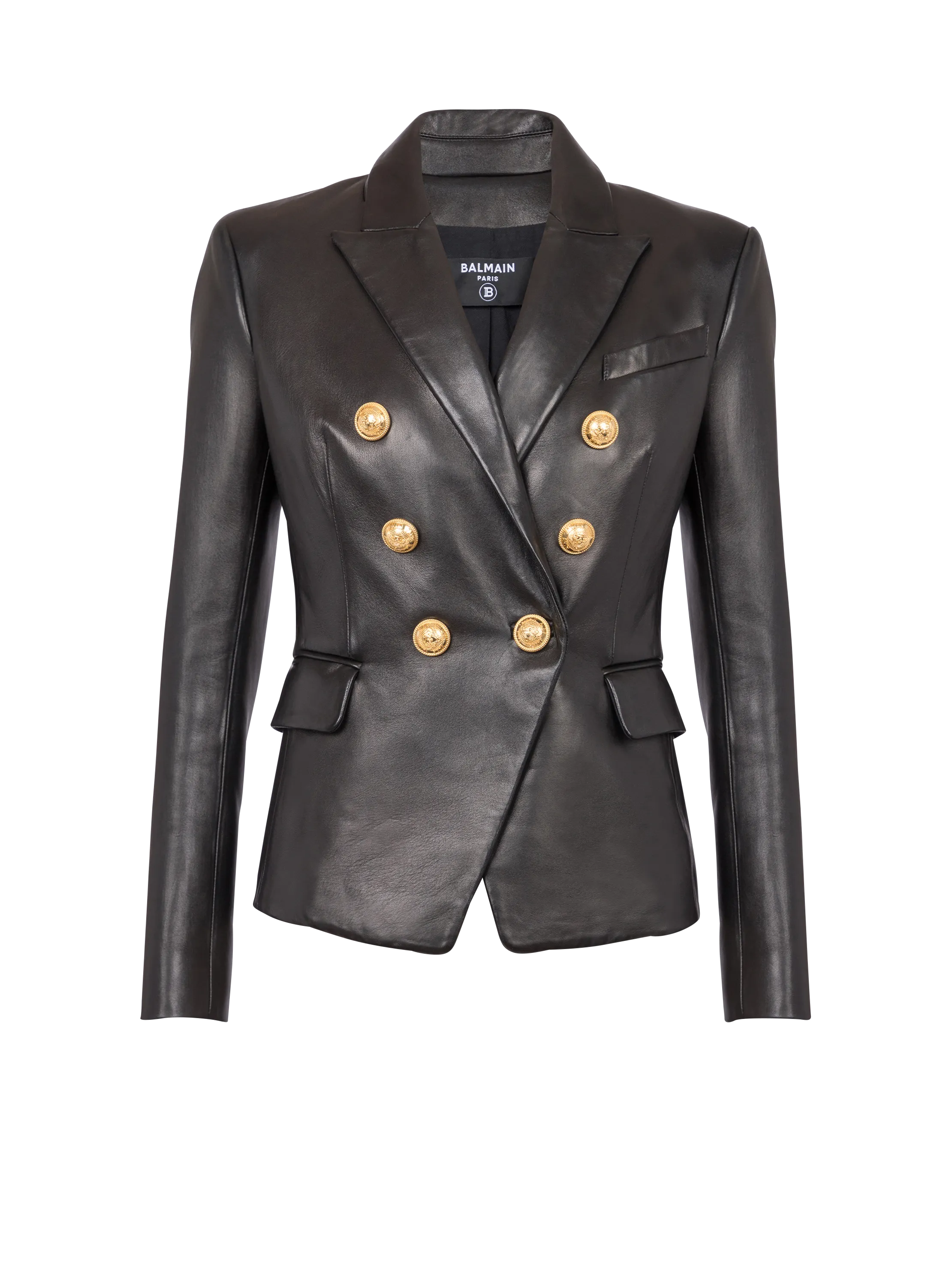 Classic 6-button leather jacket