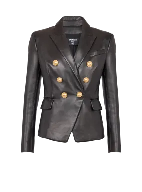 Classic 6-button leather jacket