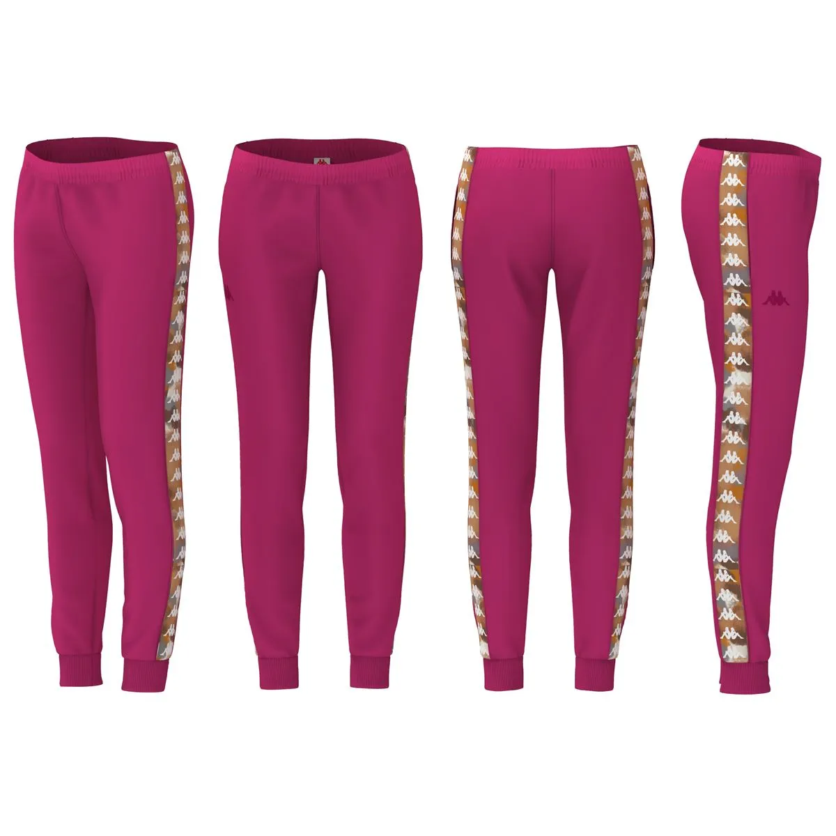 Completo tuta donna KAPPA 222 Banda felpa + pantalone Graphiktape fuchsia bright rose