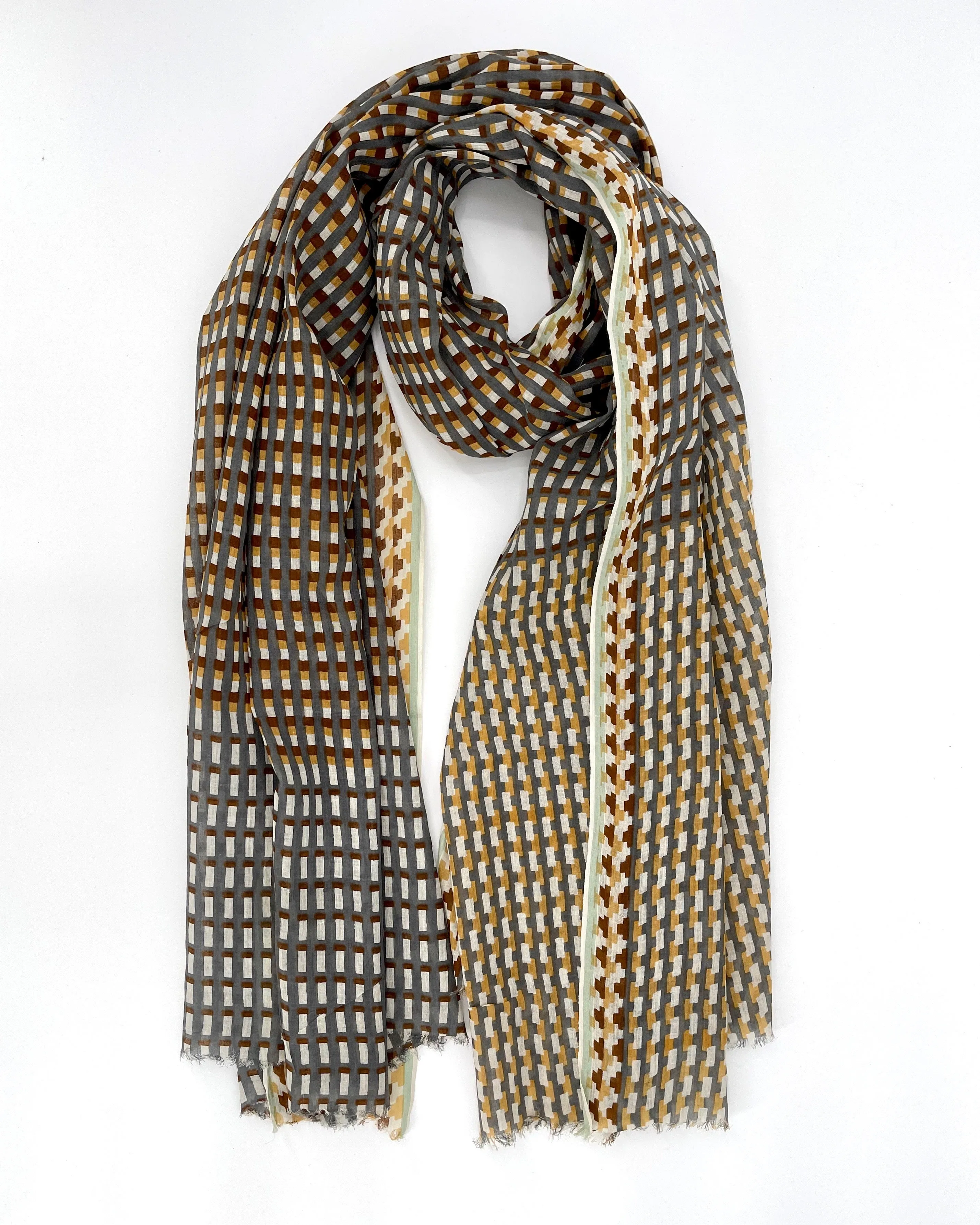 Cotton Check Scarves