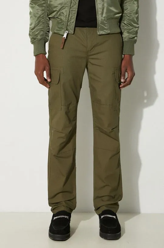 Dickies cotton trousers green color