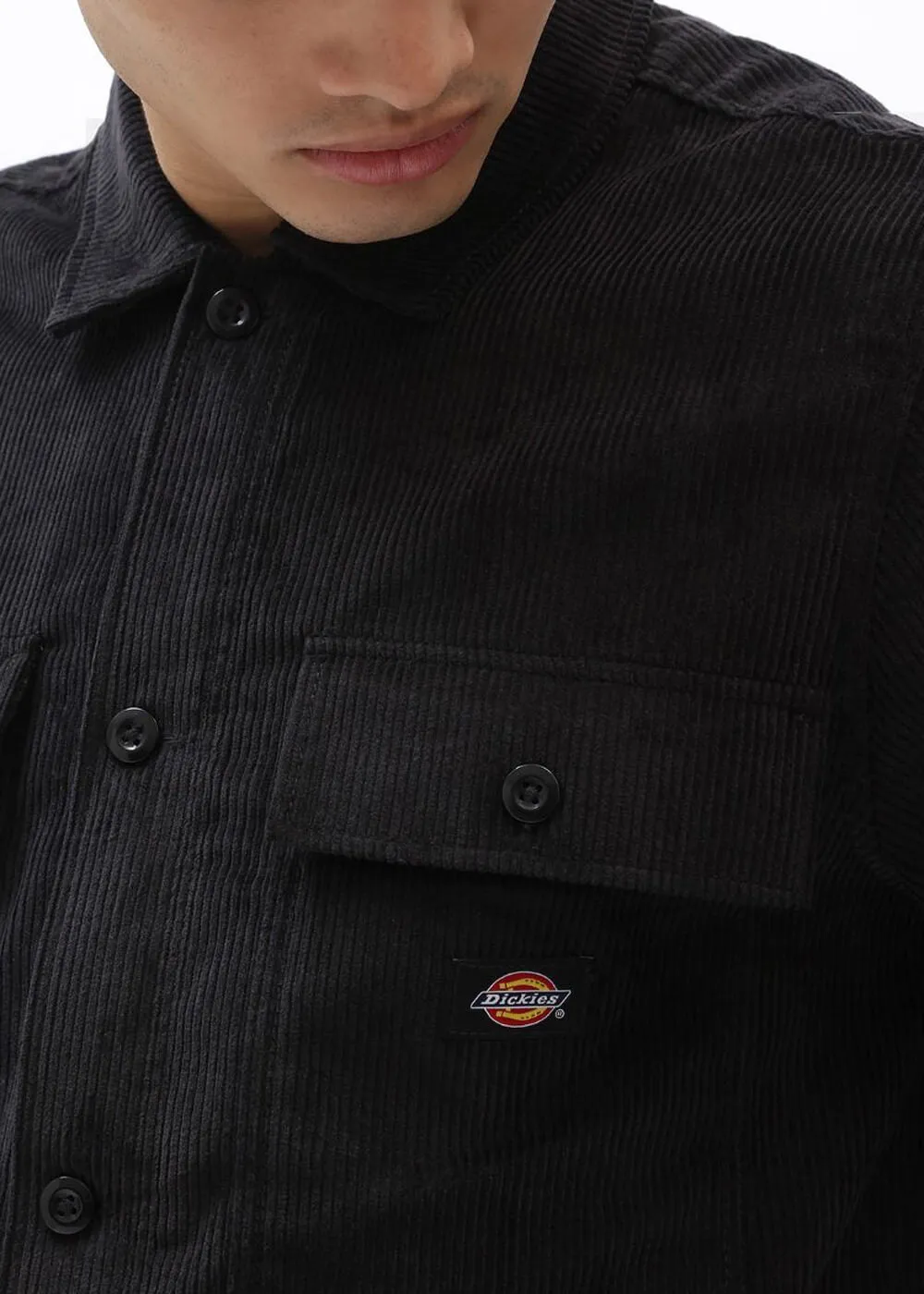 Dickies Men's Higginson Corduroy Shirt Black