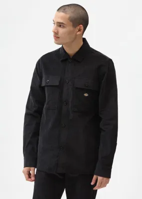 Dickies Men's Higginson Corduroy Shirt Black