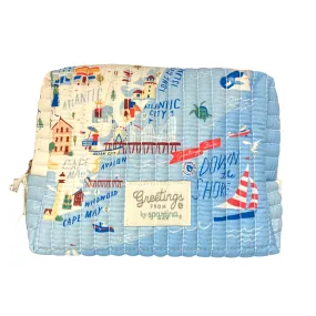 Down The Shore Quilted Cosmetic Bag